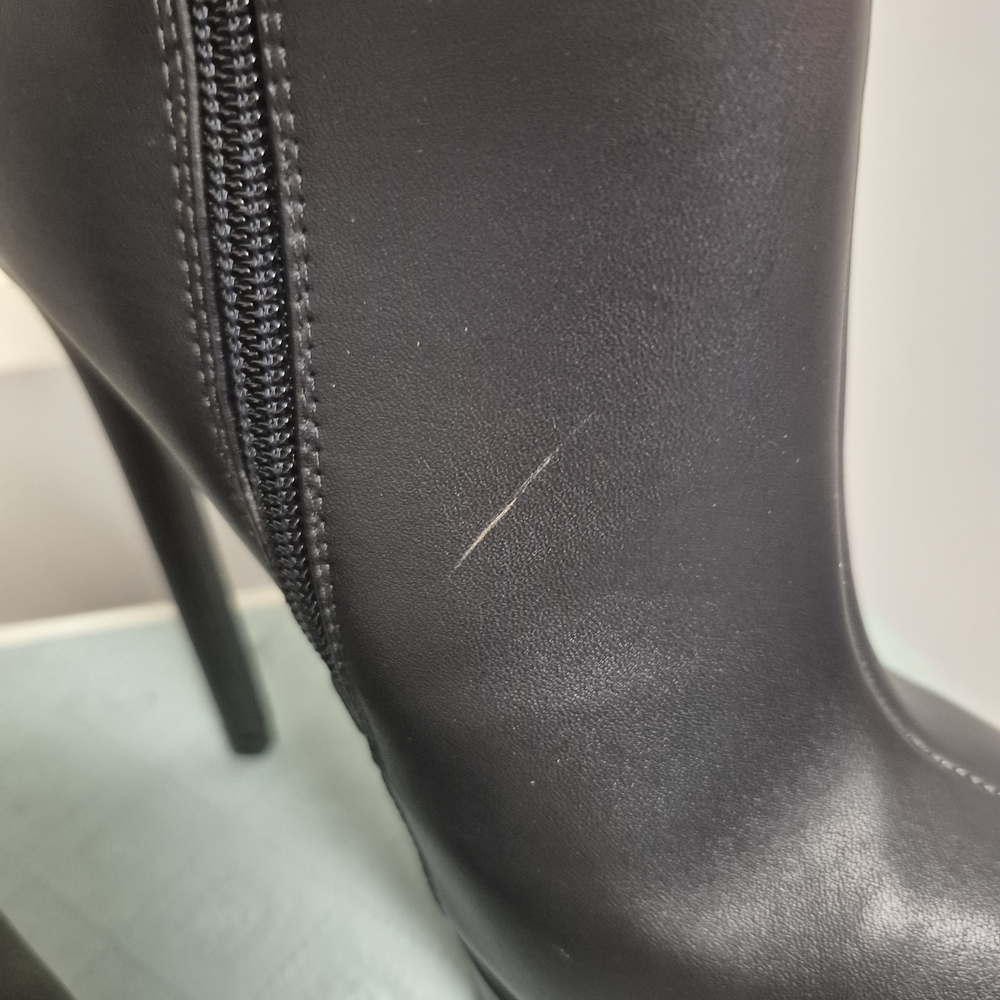 Fashion Nova Sleek Black Heeled Boots - Picture 10 of 14